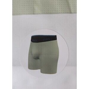 Stance Men's Boxer Brief Size Large Green Freshtek Wholester Pouch Support